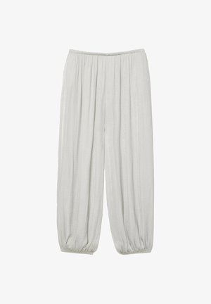 PULL&BEAR, SATIN SAROUEL - TROUSERS - Bukser - light grey