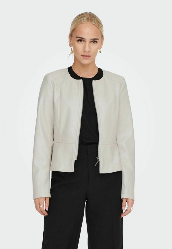 ONLSARAMY JACKET - Faux leather jacket - pumice stone
