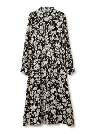 Blusenkleid - black/beige