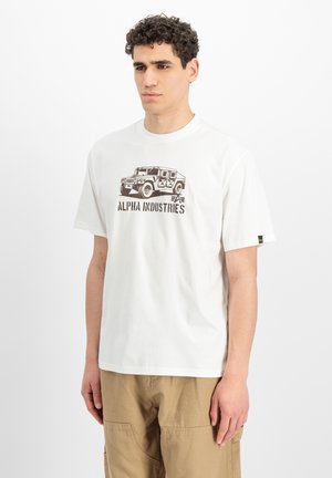 Alpha Industries, ALPHA INDUSTRIES MEN - T-SHIRTS ALPHA HUMVEE T-SHIRT - T-Shirt print - white