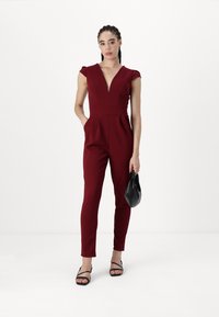 WAL G. SHORT SLEEVE JUMPSUIT - Kombinezonas - wine