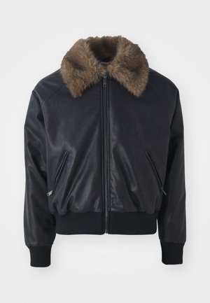 Weekday TORY BOMBER JACKET - Giacca in similpelle - black