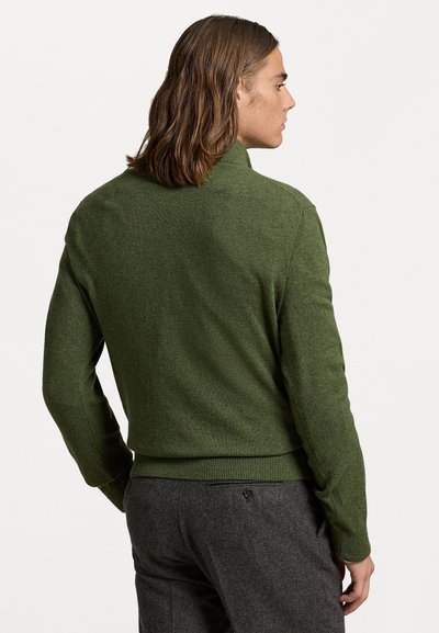 Polo Ralph Lauren WOOL QUARTER-ZIP JUMPER - Πουλόβερ - classic olive heather