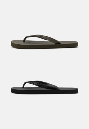JFWBASIC 2PACK - T-bar sandals - anthracite/olive night
