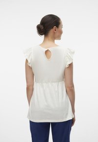 MAMALICIOUS MLERICA JUNE CAP - Trükipildiga T-särk - whitecap gray