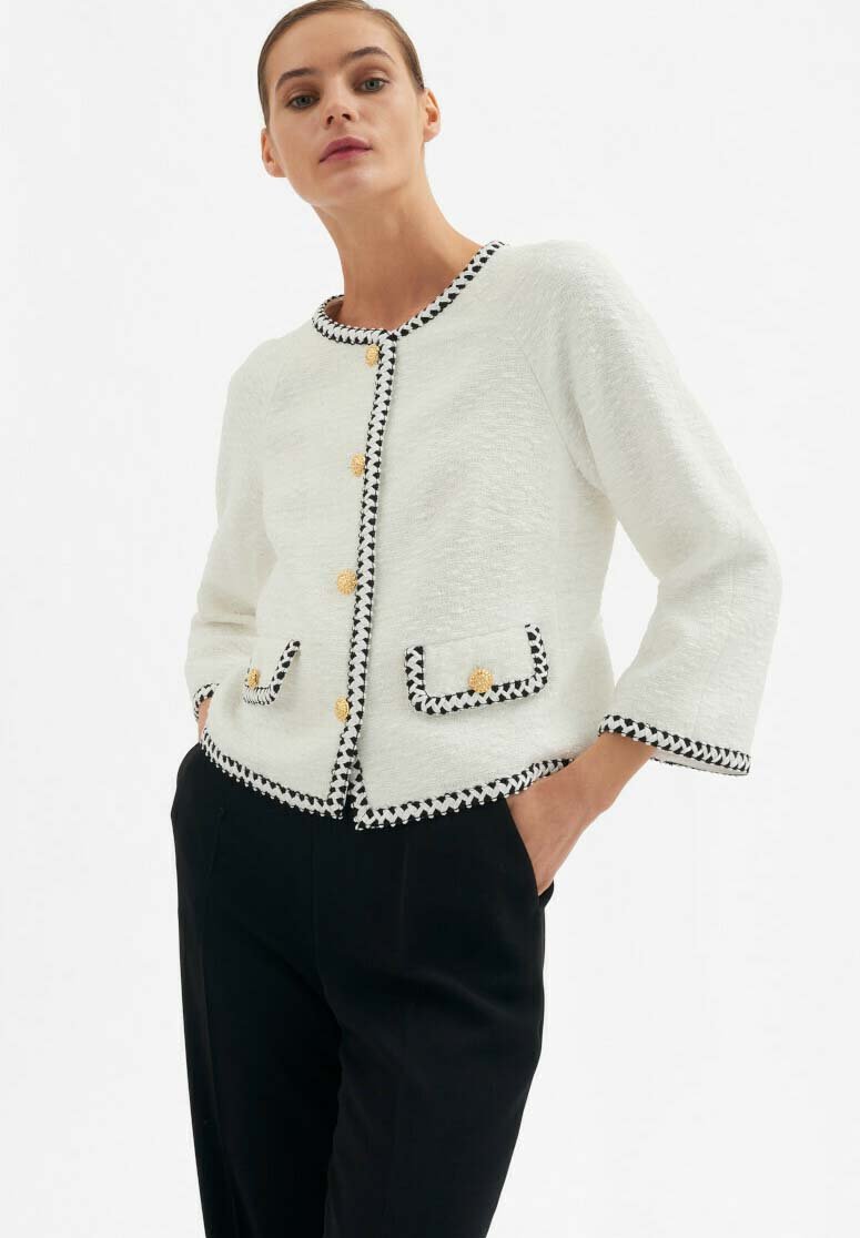 Luisa Spagnoli VITE - Giacca da mezza stagione - panna/avorio - Zalando.it
