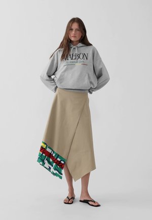 GAP, GAP X MALBON TWILL HANDKERCHIEF MAXI SKIRT - Falda larga - khaki
