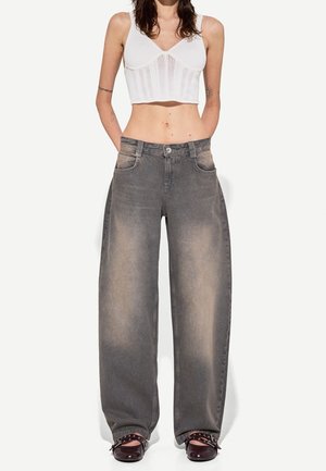 Jeans Relaxed Fit - mottled dark grey