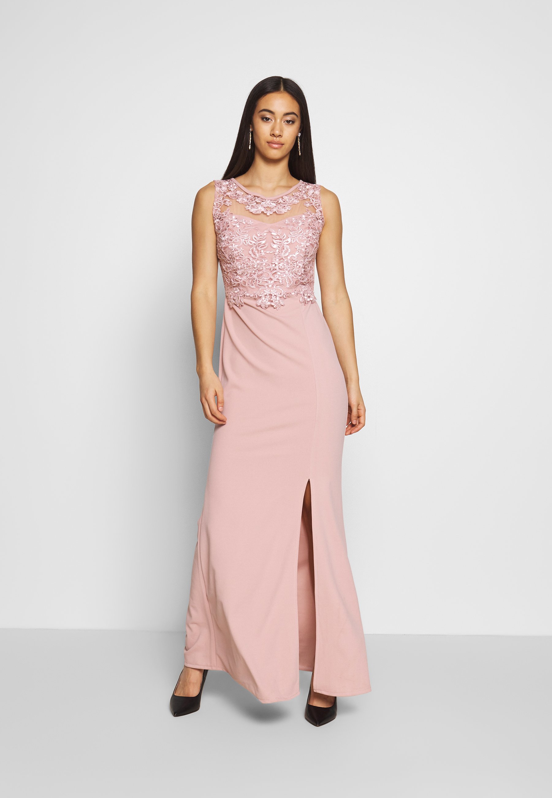 WAL G. LAYERED MAXI DRESS Galajurk blush Zalando.nl WAL G. FULL MAXI DRESS Galajurk blush Zalando.nl