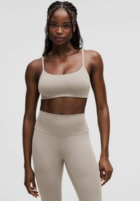 WUNDER TRAIN STRAPPY RACER C/D - Vidēja atbalsta sporta krūšturis - warm ash grey