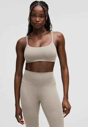 lululemon WUNDER TRAIN STRAPPY RACER C/D - Light support sports bra - warm ash grey