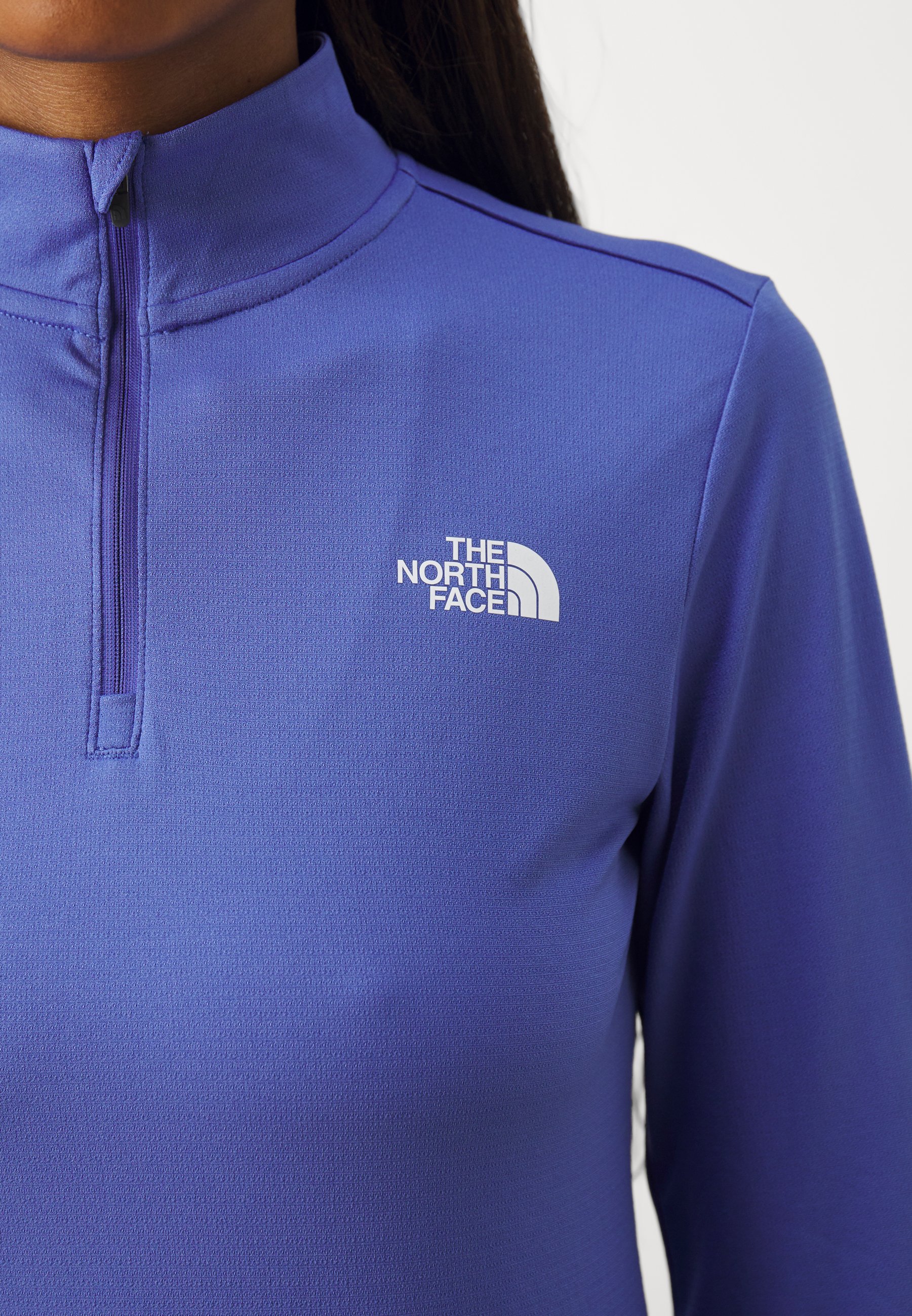 売れ筋商品|||ノースフェイス Tシャツ レディース トップス FLEX 1/4 ZIP TEE SLIM - Long sleeved top - indigo plum The North Face FLEX 1/4 ZIP TEE SLIM - Long sleeved top