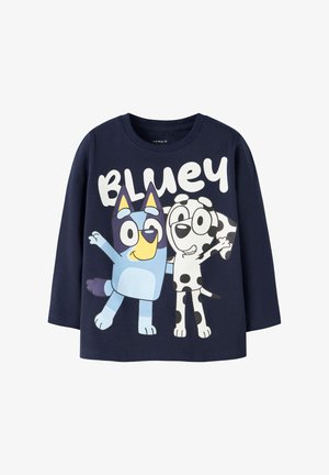 NMMJONAS BLUEY NREG BOX SKY - T-shirt à manches longues - navyblazer