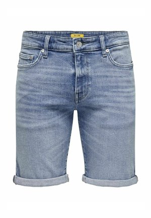 Only & Sons, Denim ONSPLY Mid waist Regular Fit - Short en jean - medium blue denim