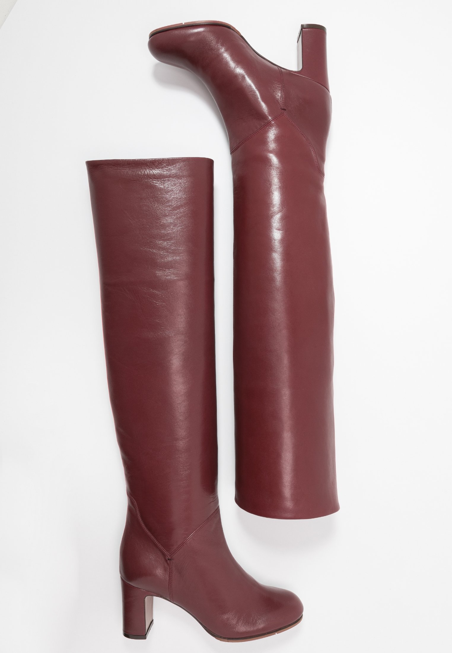 L'Autre Chose Overknee laarzen bordeaux Zalando.nl L'Autre Chose BOOT ZIP Overknee laarzen abyss Zalando.nl
