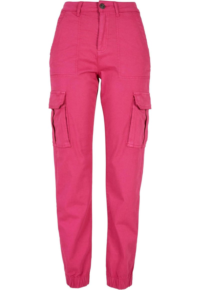 Urban Classics TWILL UTILITY Pantalones cargo hibiskus pink/rosa