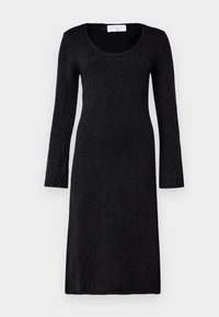 DRESS - Strikket kjole - black