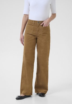 Kaffe WIDE - Broek - toasted coconut