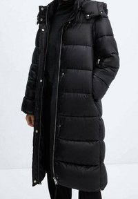 Mango Abrigo de invierno - black