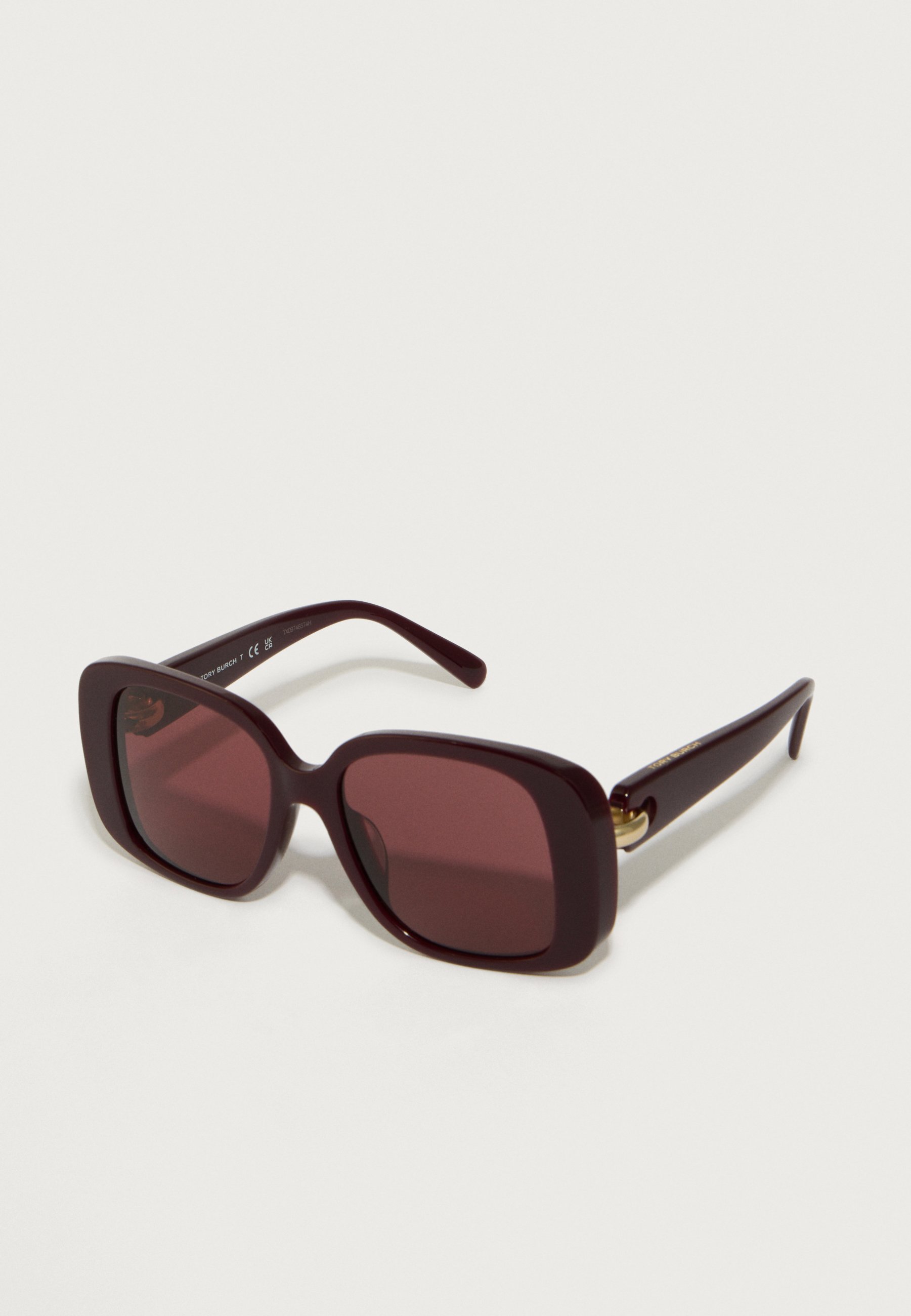 Tori Burch maroon sunglasses Tory Burch Burgundy Gradient Cat Eye Ladies Sunglasses  main image 3