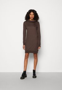 Ragwear SOLID - Dnevna haljina - dark choco