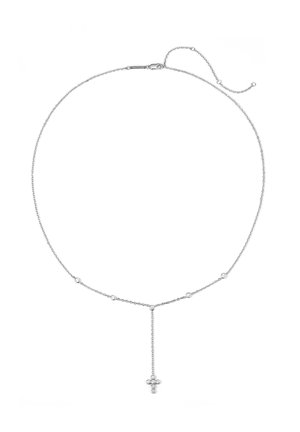 Cross Lariat - Collana - silver coloured