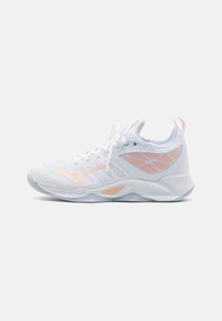 Mizuno - WAVE DIMENSION - Volleybalschoenen - white/halogen blue/peach parfa Miniatuurafbeelding 1