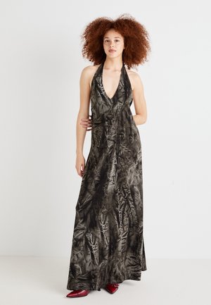 SLEEVELESS HALTERNECK MAXI DRESS - Jersey dress - grey