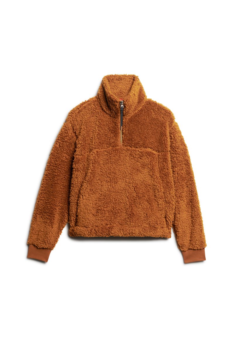 Superdry & Co Fleece trui bruin