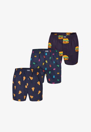 Happy Shorts WIDE WITH 3 PACK - Boxershorts - d pizza gummy bears burgers