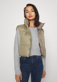 Vero Moda Petite VMDOFFY O NECK - Maglione - light grey/melange
