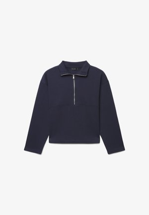 Calliope, FELPA TINTA UNITA - Sweatshirt - blu scuro