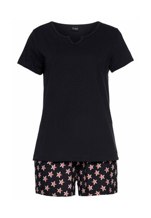 LASCANA, LASCANA SHORTY SET - Pyjama set - schwarz bordeaux