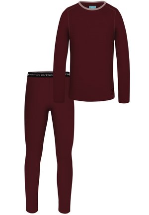 SET - Unterhose lang - bordeaux