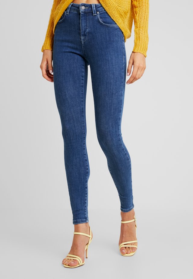 ONLPOWER MID PUSH UP - Jeans Skinny Fit - dark blue denim