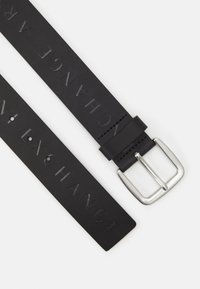 Armani Exchange BELT - Cintura - nero/nero lucido - black/shiny black