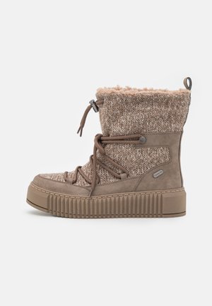 Nööritavad poolsaapad - taupe