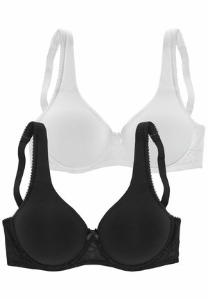 LASCANA 2 PACK - T-shirt bra - schwarz