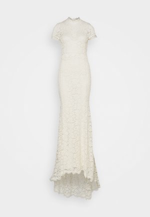 LONG DRESS SHORT SLEEVE - Vestido de fiesta - ivory