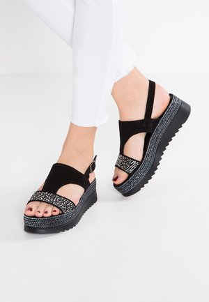 Tamaris, Sandales à plateforme - black