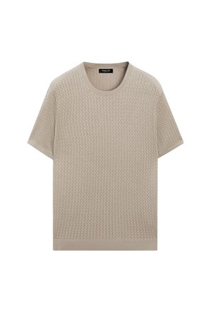 Massimo Dutti, Jednoduché tričko - beige