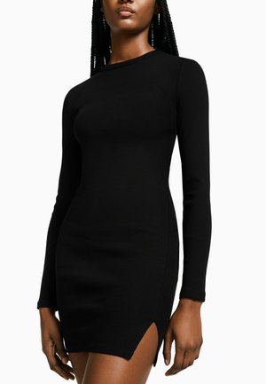 LONG SLEEVE MINI  - Pouzdrové šaty - black