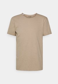 SLHMORGAN SS O-NECK TEE W NOOS - T-shirt básica - chinchilla