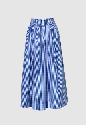 ANDIATA FIIA 85 - Maxi skirt - blue gingham