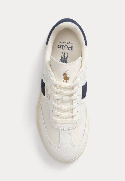 Polo Ralph Lauren HERITAGE AERA LEATHER SUEDE SNEAKER - Sportcipő - bianco/navy