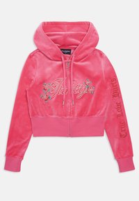 Juicy Couture ROSE MARISSA - Majica s kapuljačom i patentnim zatvaračem - hot pink