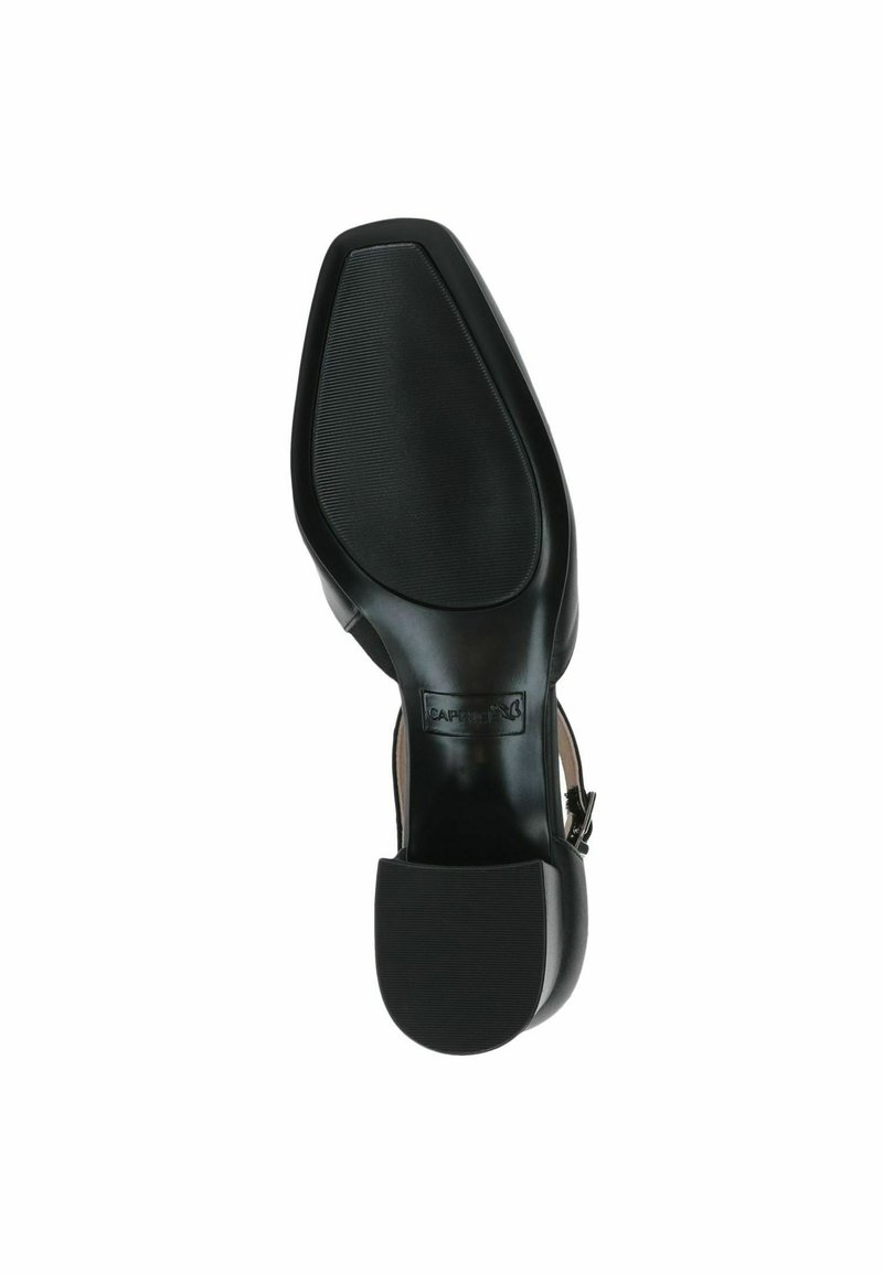 CAPRICE Décolleté Donna In Pelle – Nero, Tacco A Imbuto, Tecnologia Memory Foam, Larghezza G, Taglia 36 - 3
