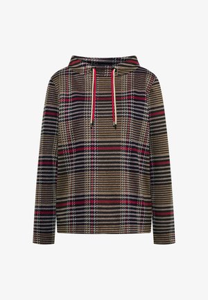 Cecil, LANGARM SHIRT MIT FUNNEL NECK UND MUSTER - T-shirt à manches longues - dark toffee brown