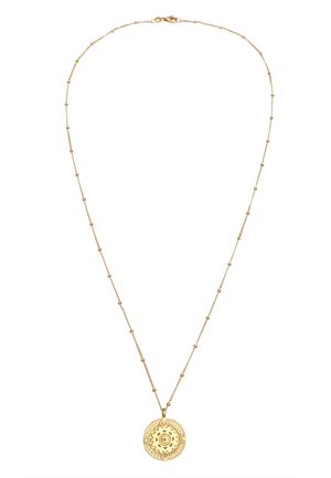 Elli STRUCTURED COIN  - Necklace - gold-coloured