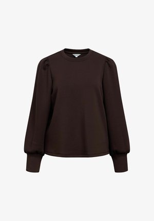 Object, OBERTEIL LANGÄRMELIGES - Longsleeve - seal brown